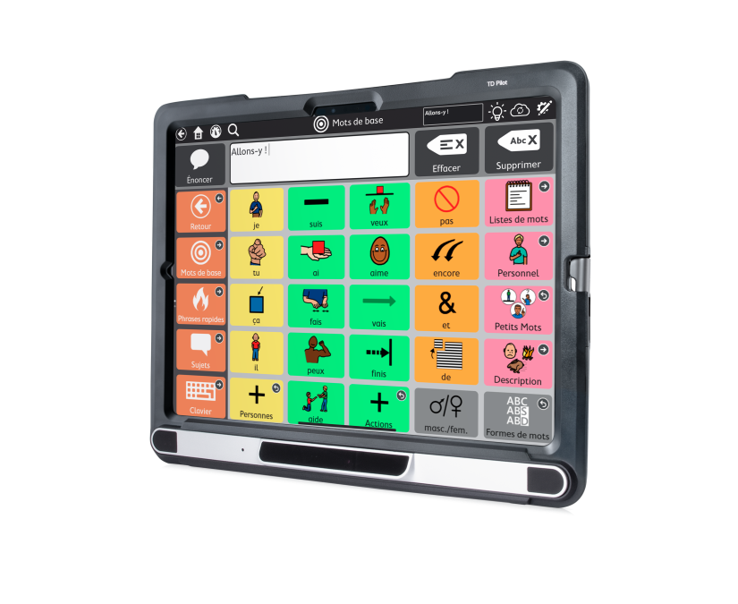 Dispositif de communication Tobii Dynavox TD Pilot avec TD Snap