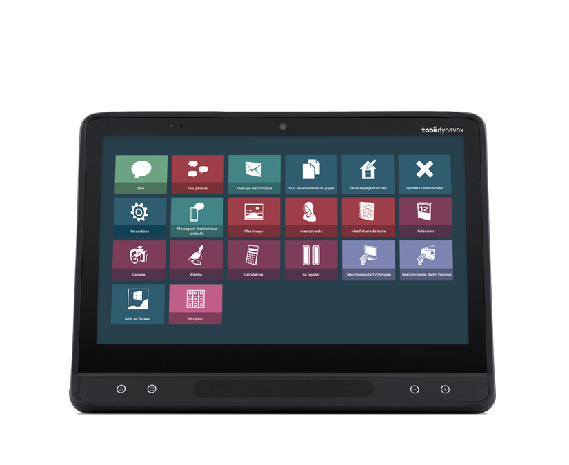 Dispositif de communication Tobii Dynavox I-Series – vue frontale