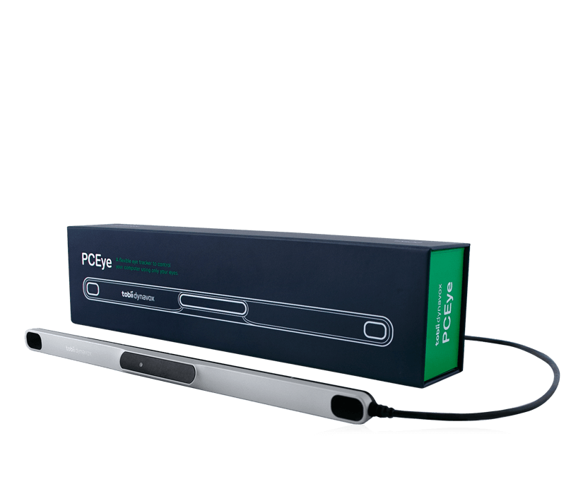 Commande oculaire Tobii Dynavox PCEye avec sa boîte.
