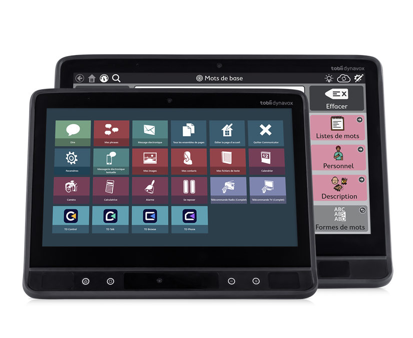 Générateurs de parole Tobii Dynavox TD I-series TD I-13 et TD I-16 côte à côte