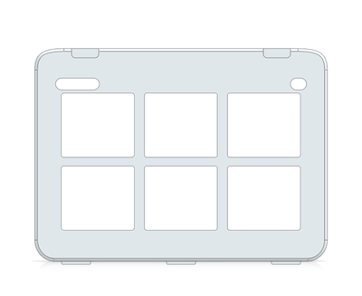 I-110 TD Snap Guide-doigts 2x3 grille de vocabulaire avec menu