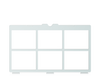Guide-doigt Tobii Dynavox I-13 pour TD Snap - grille de vocabulaire 2x3