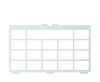 Guide-doigt Tobii Dynavox I-13 pour TD Snap - grille complète 4x5 (grille de vocabulaire 3x4)