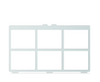Guide-doigt Tobii Dynavox I-16 pour TD Snap - grille de vocabulaire 2x3
