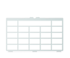 Guide-doigt Tobii Dynavox I-16 pour TD Snap - grille complète 5x5 (grille de vocabulaire 4x5)