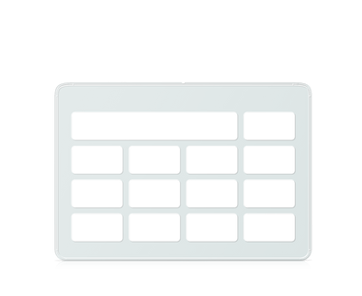 TD Snap 3 x 4 grille avec fenêtre de messages