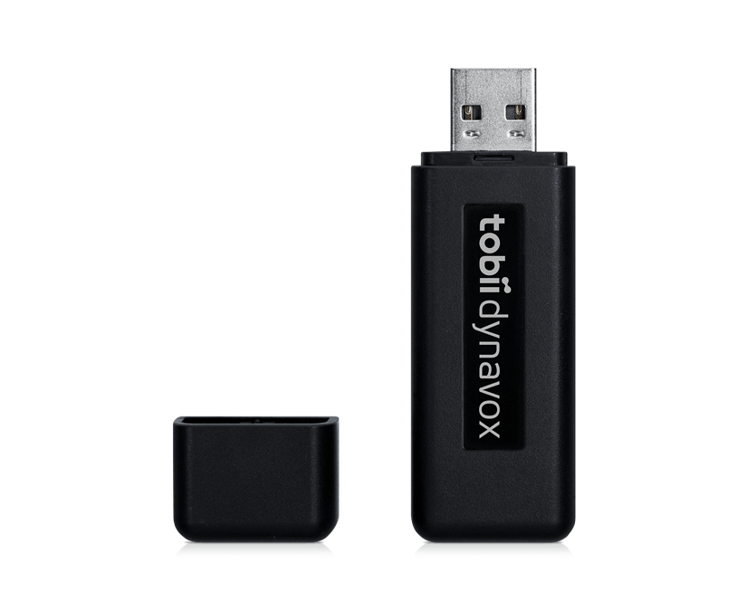 Tobii Dynavox AccessIT ouvert - vue frontale de la clé USB
