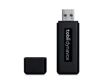 Tobii Dynavox AccessIT ouvert - vue frontale de la clé USB