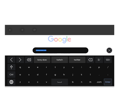 TD Browse de Tobii Dynavox avec la fonction de recherche et le clavier prédictif basé sur la géolocalisation 