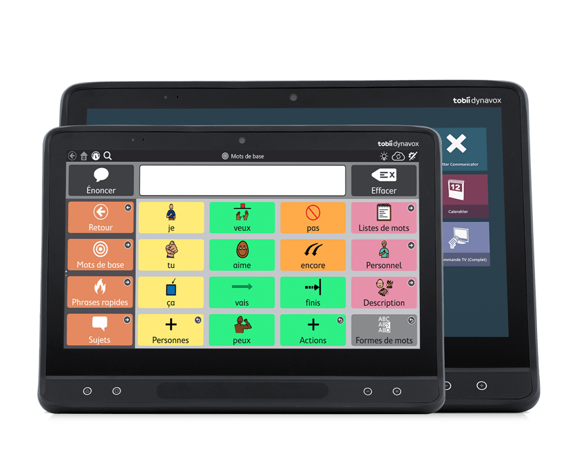 Dispositif de communication Tobii Dynavox I-Series avec TD Snap – vue frontale
