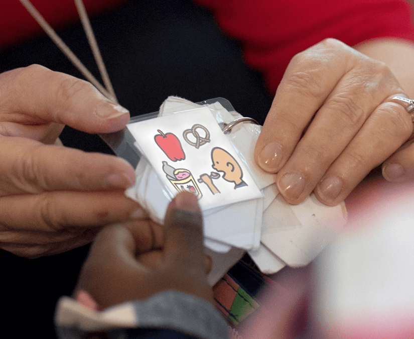 Symboles PCS sur un porte-clés pour une utilisation facile