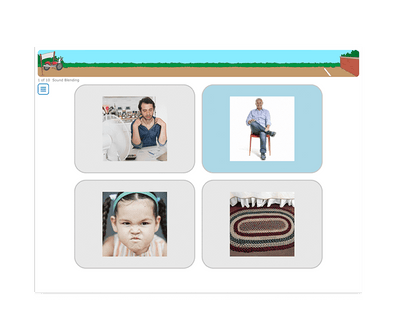 Tobii Dynavox Accessible Literacy Learning sound blending activity