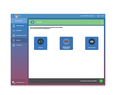 Conseils pour partenaires de communication Tobii Dynavox Pathways for Core First