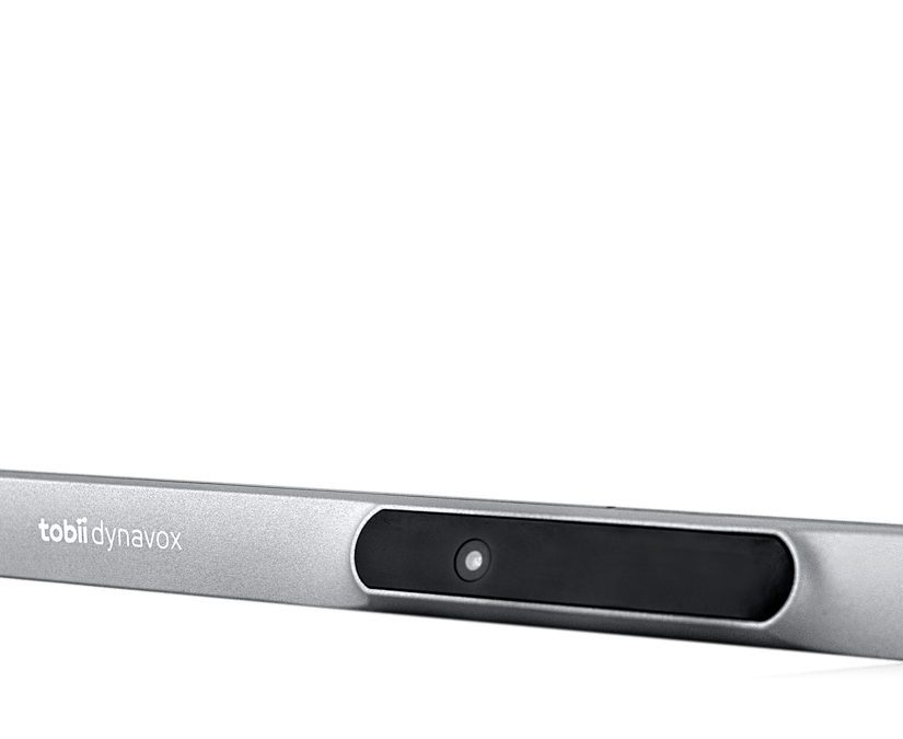 Gros plan sur l’ultime commande oculaire pour l&#39;accessibilité, Tobii Dynavox PCEye. 