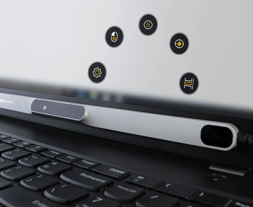 Commande oculaire Tobii Dynavox PCEye dotée de TD Control. 